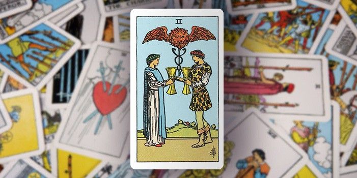 Tarot - Zwei der Kelche 